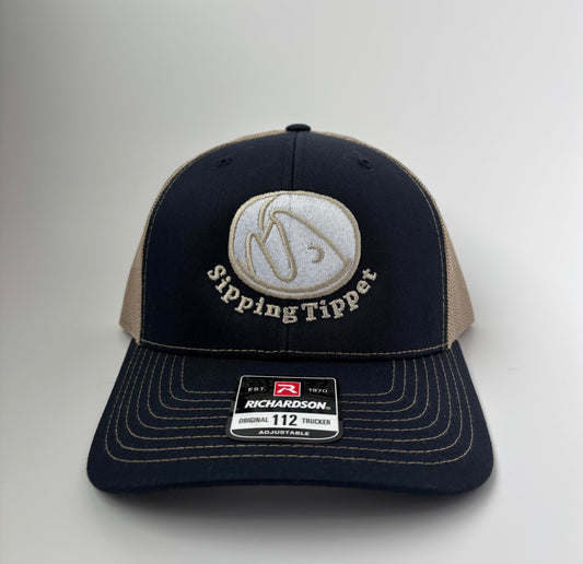ST Trucker Hat - Dark Blue/Tan - Richardson 112